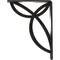 Ekena Millwork Versailles Wrought Iron Bracket, (Single center brace), Antiqued Pewter 1 1/2"W x 5 1/2"D x 8"H BKTM01X05X08SVEAPW - alternate 7